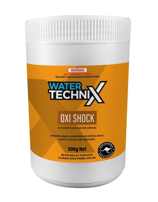 Water TechniX Oxi Shock Chlorine Free 500g - Pool Spa Chemical