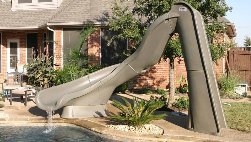 Simple Pool Slide How easy is it to install a pool slide?