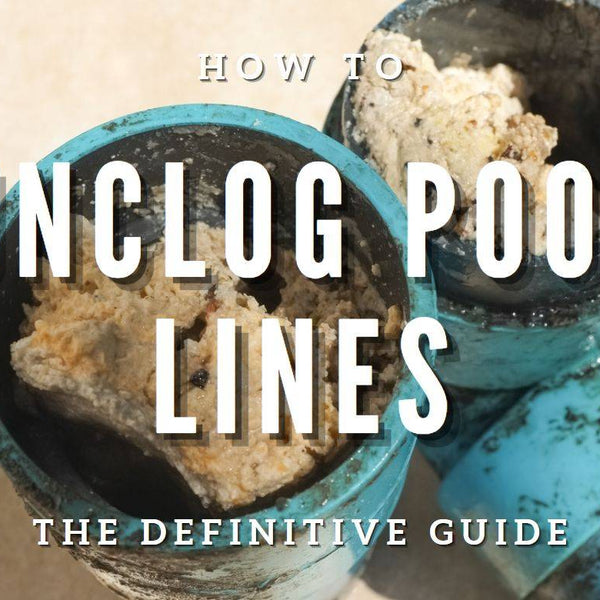 pool suction line clog removal