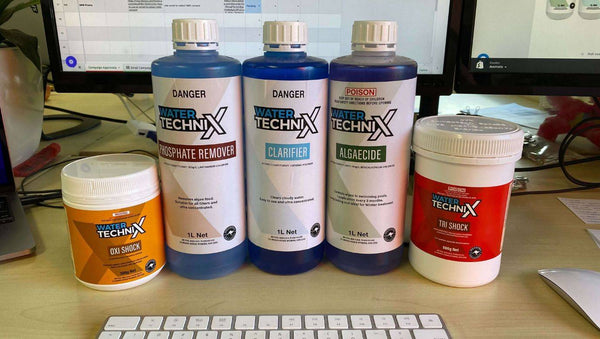Product Spotlight: Water TechniX Green to Clean Pool Chemical Bundle - Mr Pool Man