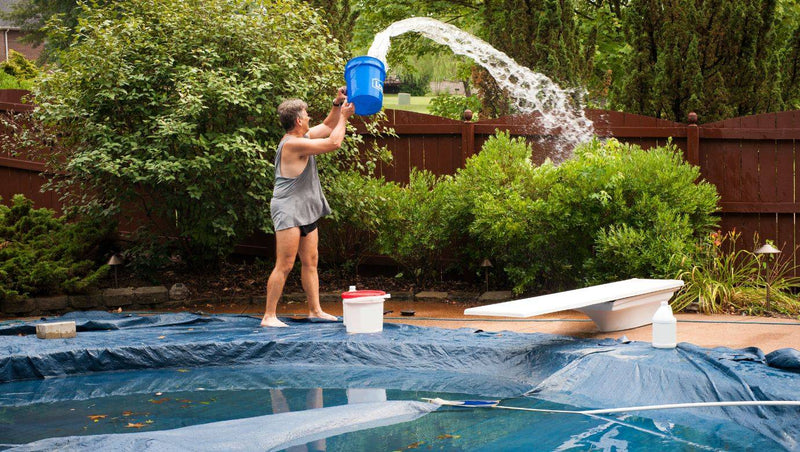 How to clean swimming pools after a storm or flood