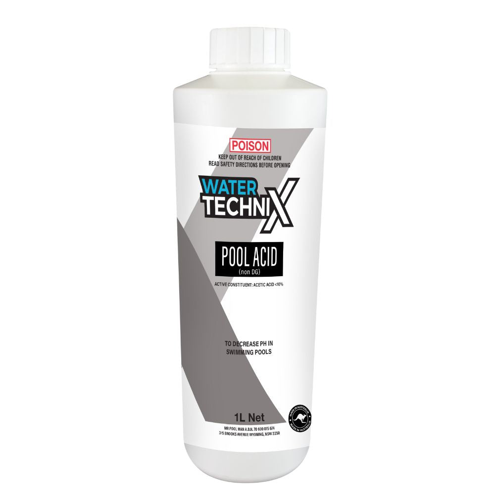 Water TechniX Pool Acid 1L (Non DG) - Pool Chemical