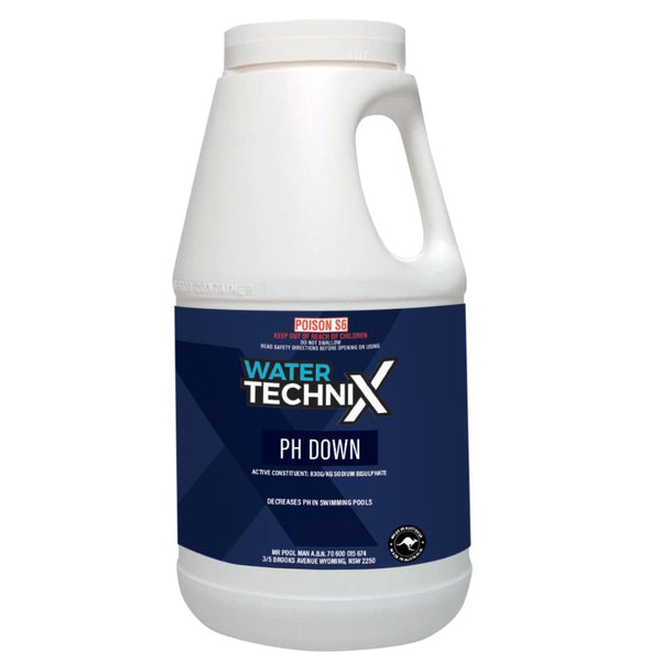 Water TechniX pH Down Decreaser 1kg - Dry Acid Pool Chemical