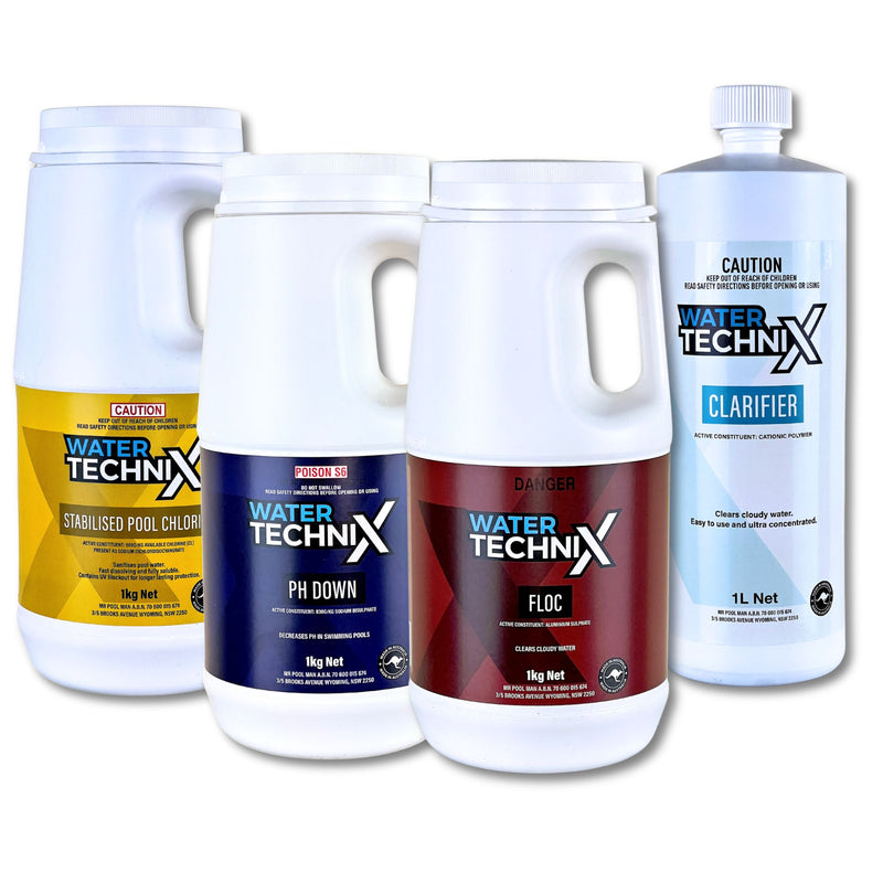 Water TechniX Storm & Flood Pool Chemical Bundle