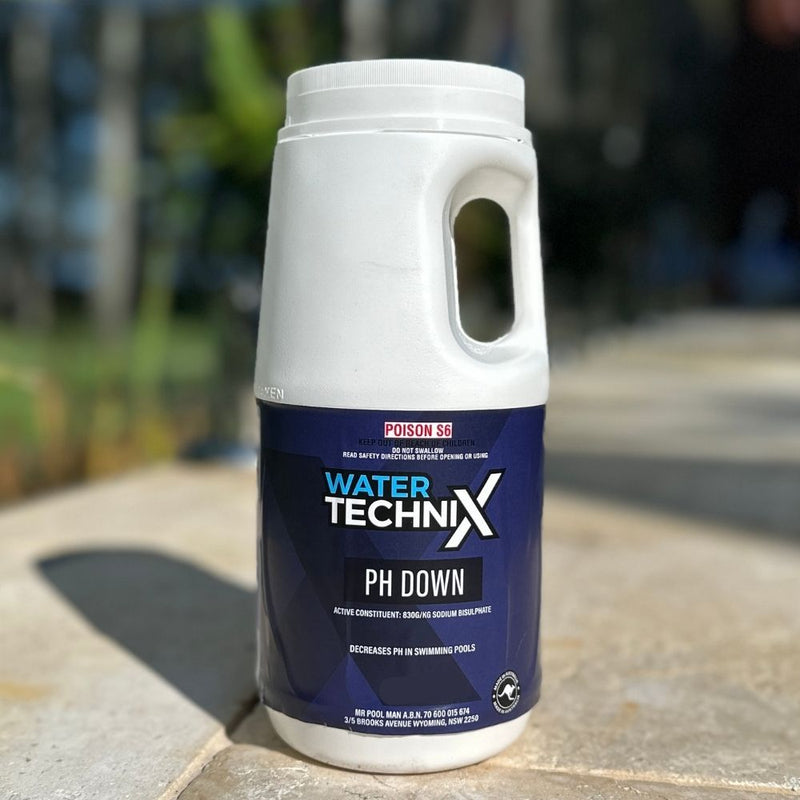Water TechniX pH Down Decreaser 1kg - Dry Acid Pool Chemical