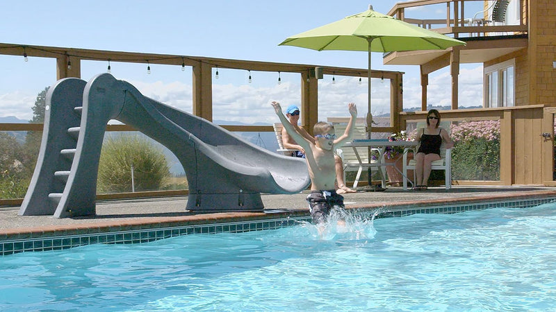 S.R. Smith Cyclone Pool Slide Right Curve Grey