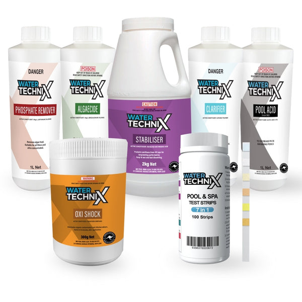 Water TechniX All In One Pool Maintenance Chemical Bundle