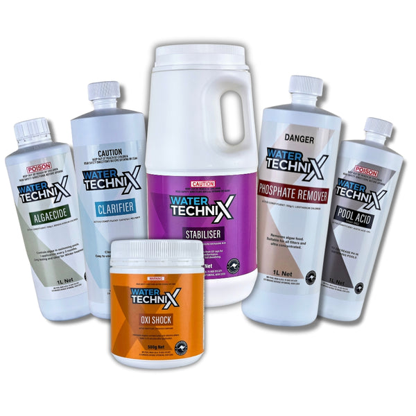 Water TechniX All In One Pool Maintenance Chemical Bundle