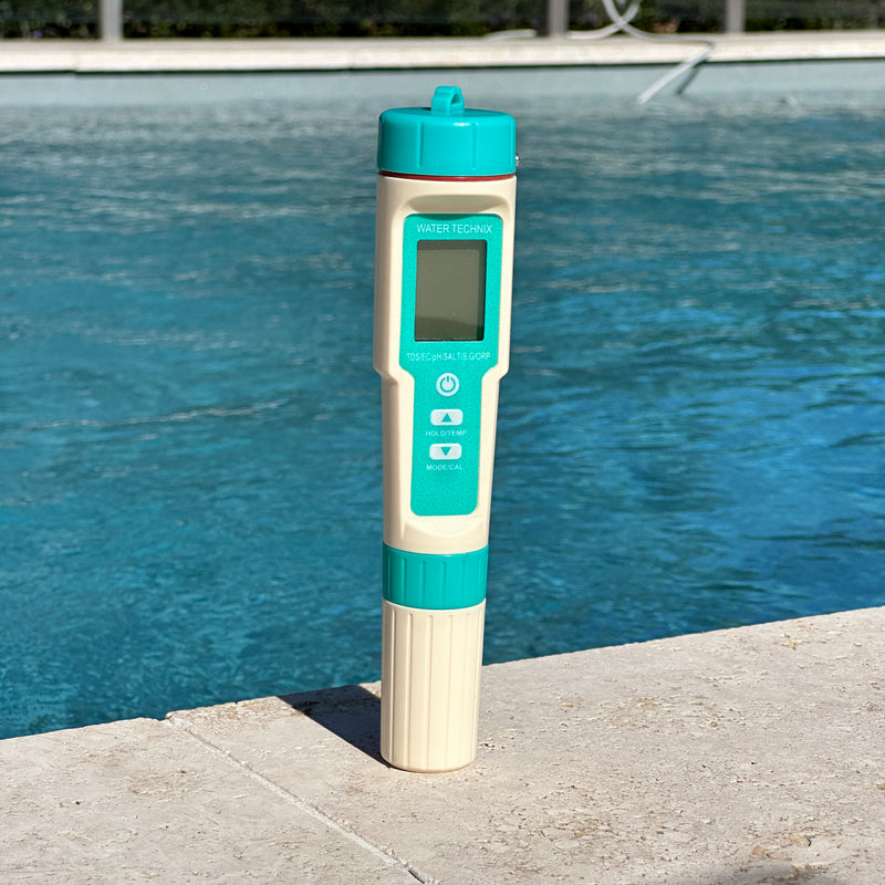 Water TechniX Pool Test Digital Meter 7 in 1 - SALT ORP pH TDS E.C S.G Temperature