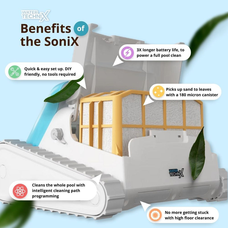 Water TechniX SoniX SX11 EX-DEMO Cordless Robotic Pool Cleaner