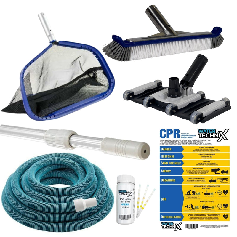 Water TechniX PRO 9m Handover Kit - Pool Cleaning Equipment Bundle