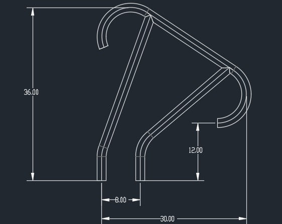 S.R. Smith Rail Hand Meridian Single Flanged