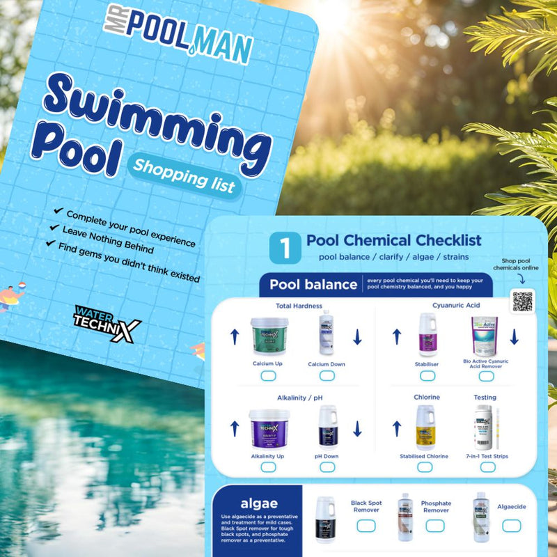 Pool Equipment & Chemicals Shopping List - Mr Pool Man