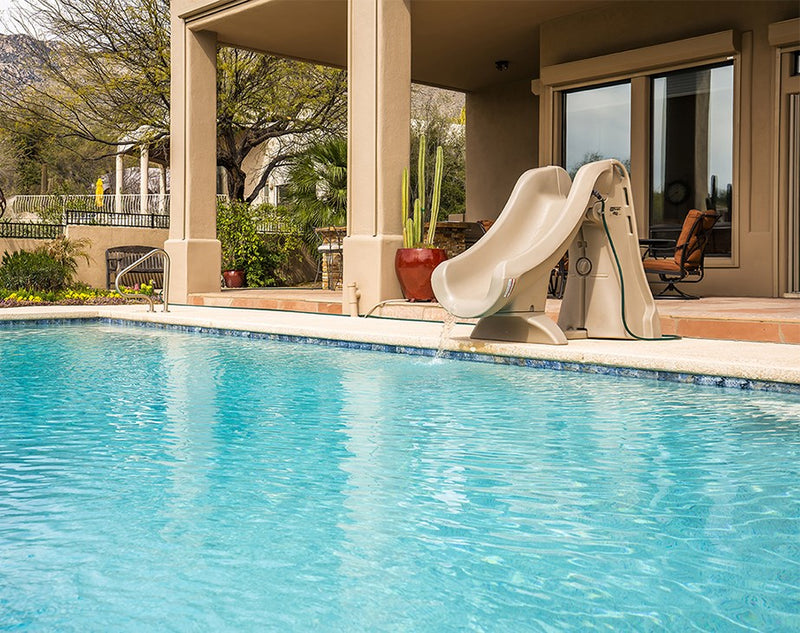 S.R. Smith Slideaway Removable Pool Slide Taupe