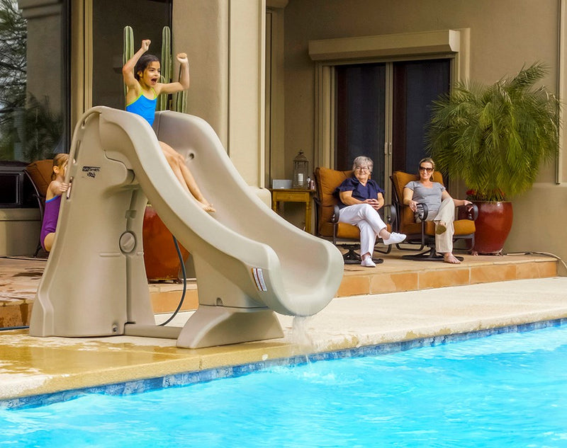 S.R. Smith Slideaway Removable Pool Slide Taupe