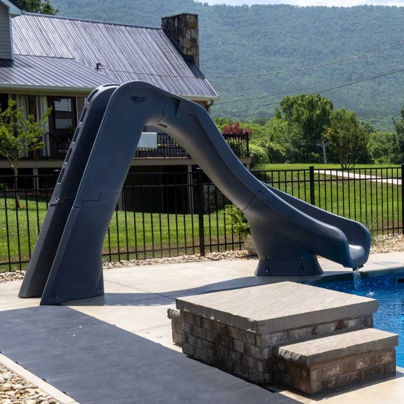 S.R. Smith Slide Typhoon Grey Right Curve - Mr Pool Man