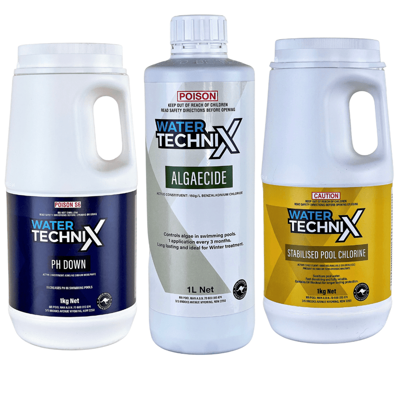 Water TechniX Green Algae Chemical Bundle - Mr Pool Man