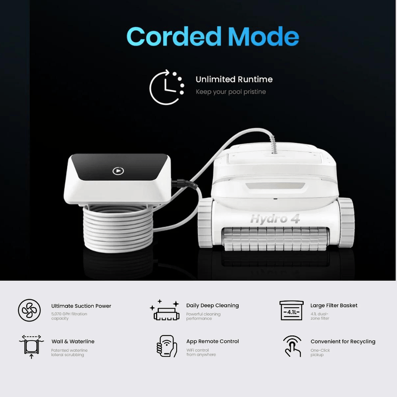 Water TechniX Hydro4 HX1 Corded Robotic Pool Cleaner - Mr Pool Man