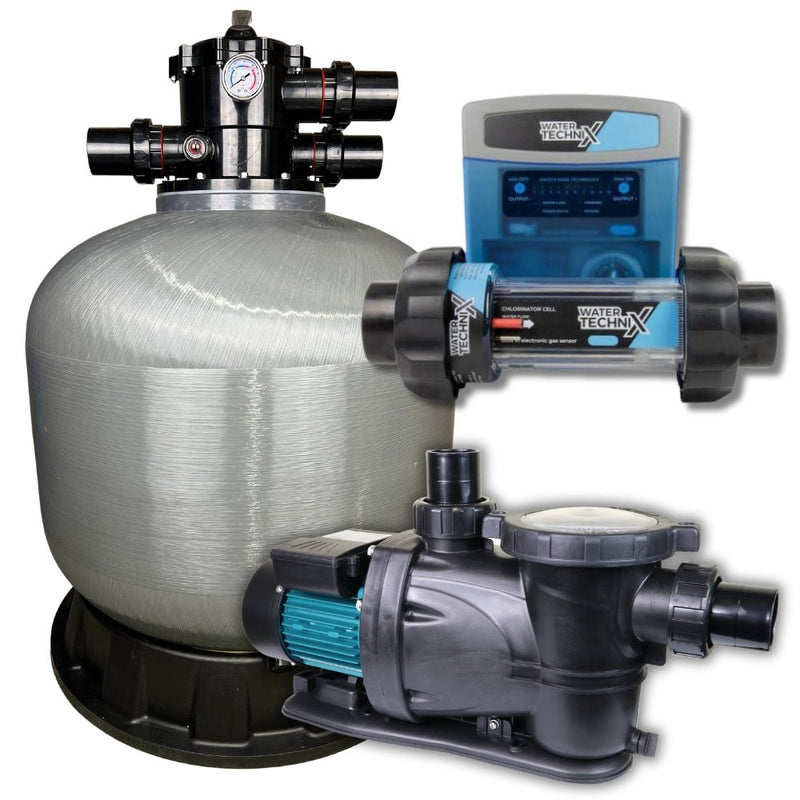 Water TechniX Large Pool Bundle - Media Filter - Mr Pool Man