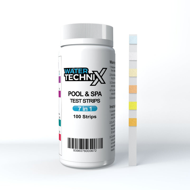 Water TechniX Pool Test Strips - 7 in 1 - Mr Pool Man