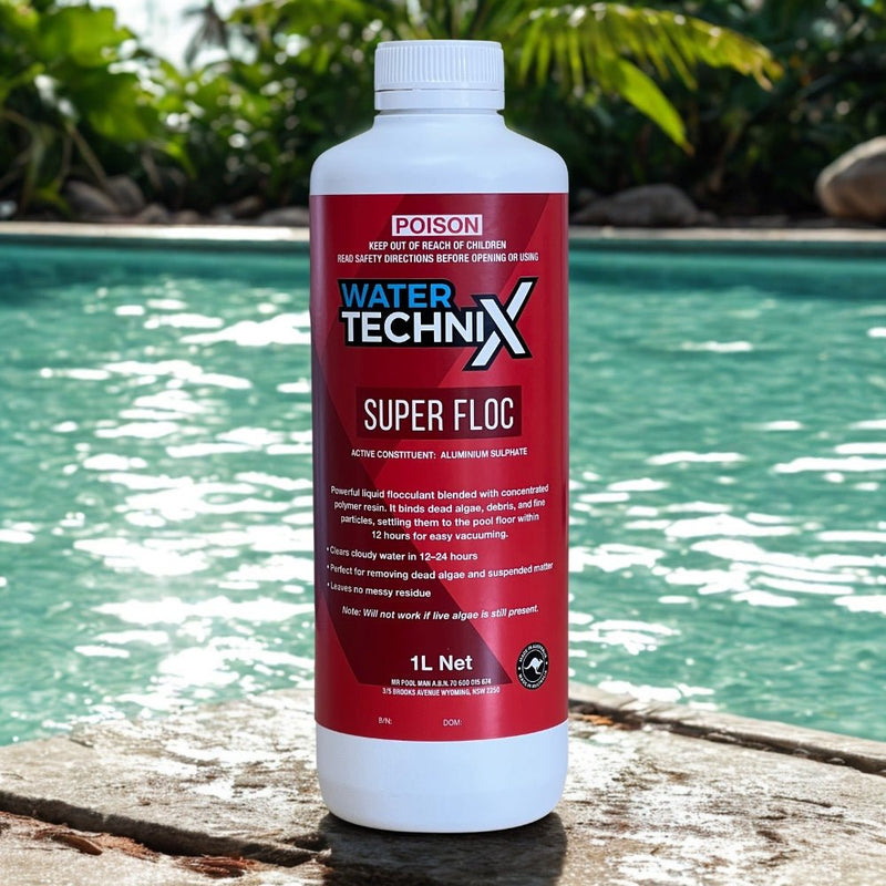 Water TechniX Super Floc Clarifier 1L - Mr Pool Man