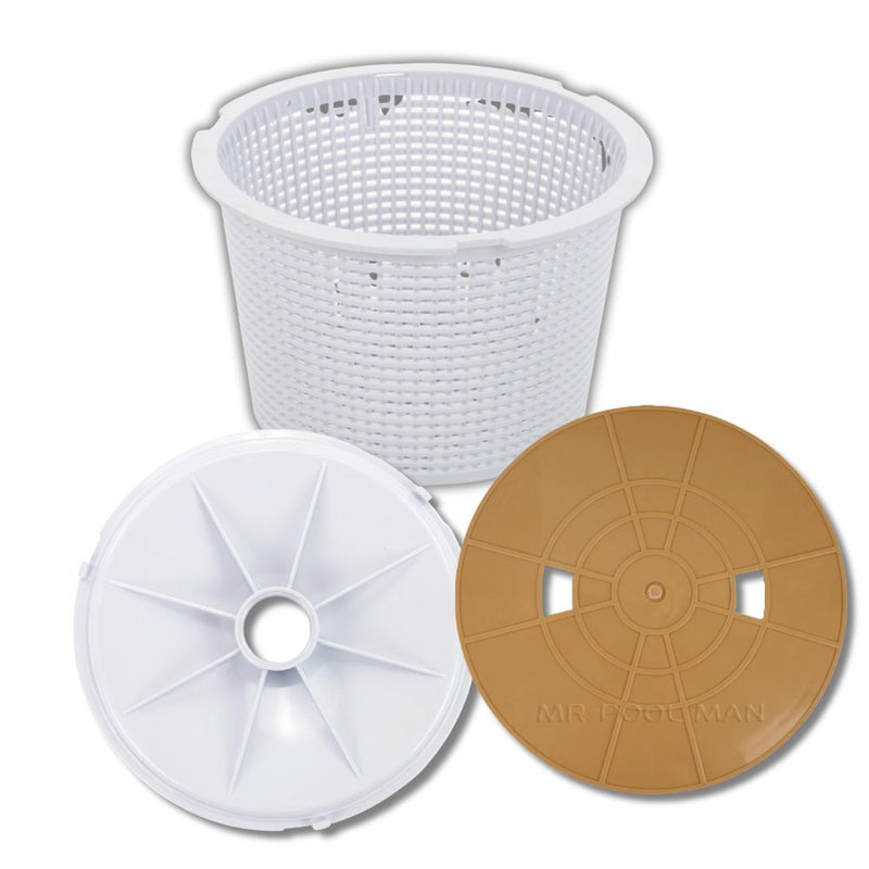 Water TechniX Waterco S75 SK103 Skimmer Bundle - Vacuum Plate Basket Deck Lid - Mr Pool Man