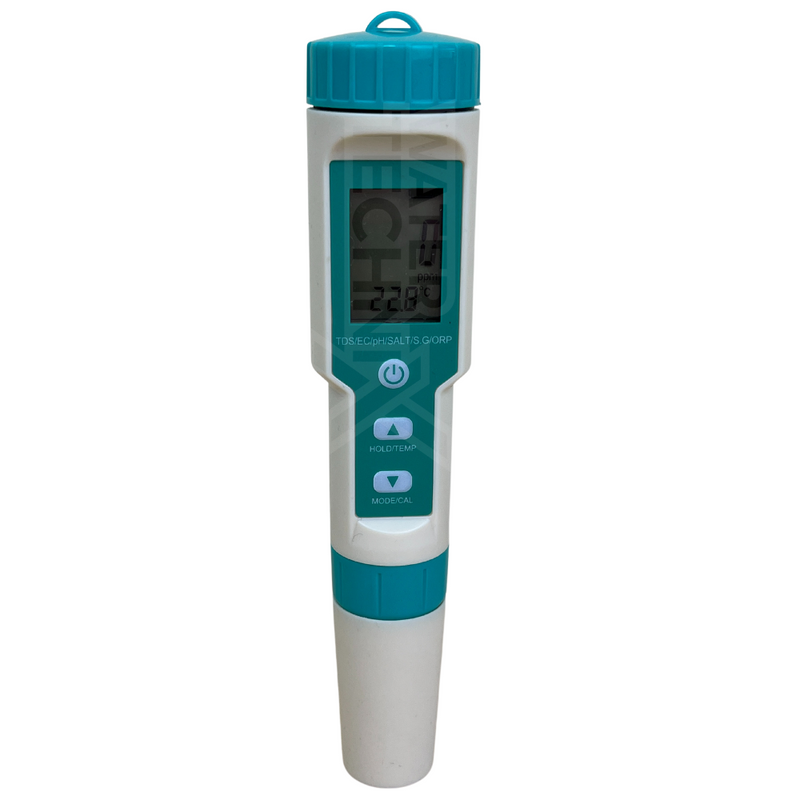 Water TechniX Digital Pool Test Kit Meter - SALT ORP pH TDS TEMP Sensor
