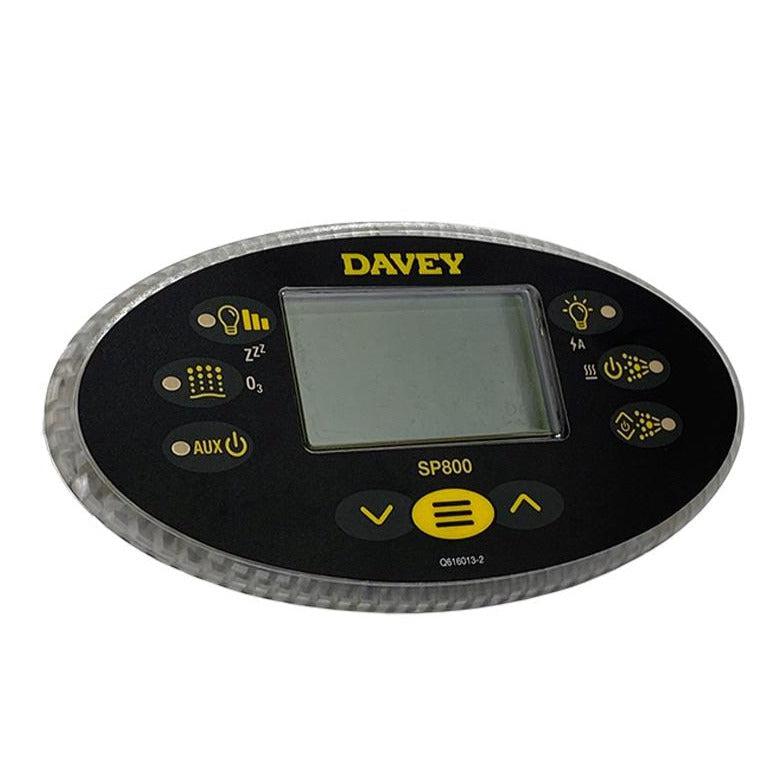 Davey Spa Controller Touchpad & Overlay - Oval SP800-Mr Pool Man