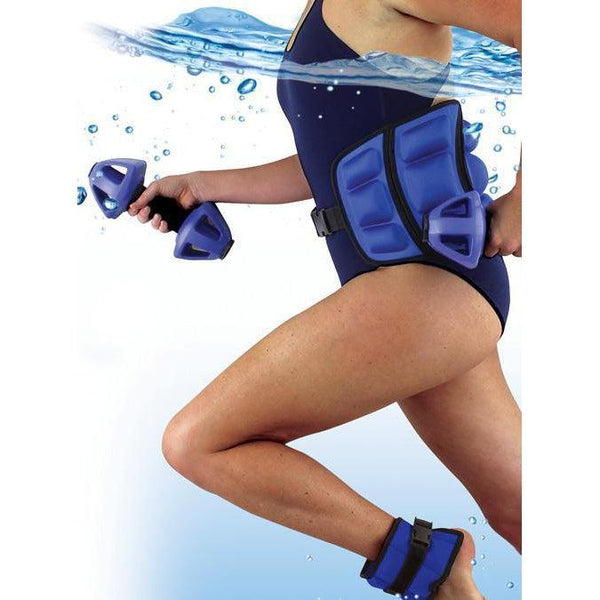 Life Resistance Kit Pool Swim Trainer Belt, Ankle Weights & Dumbbells-Mr Pool Man