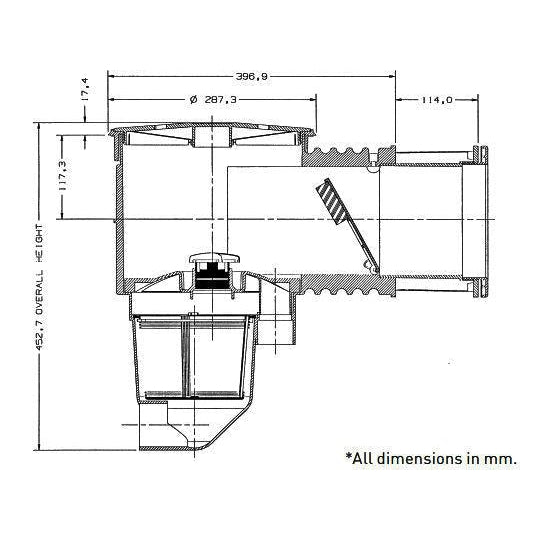 Quiptron Skimmer Box w/ Extension Throat - Fibreglass Pools-Mr Pool Man