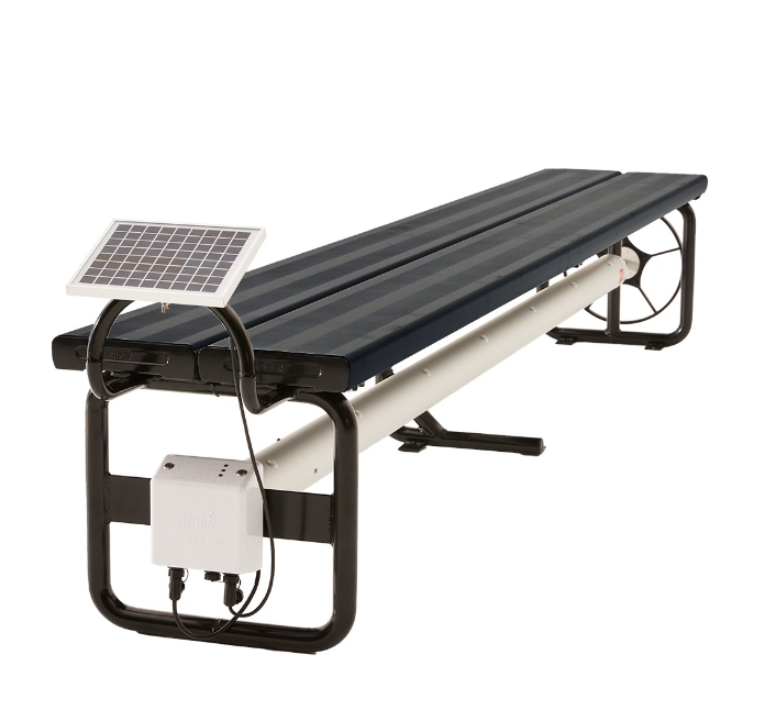 Daisy Under Bench Pool Cover Roller - Powered