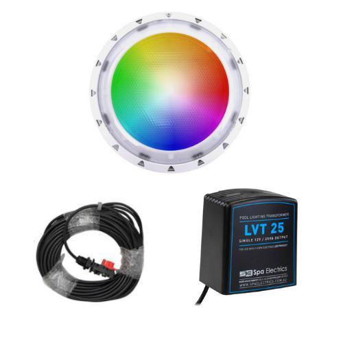 Spa Electrics Photon GK Kit Multi PLUS Colour LED Light + Transformer + 20m Cable-Mr Pool Man