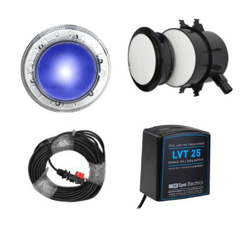 Spa Electrics Quantum WN Kit Blue LED Light + Transformer + 20m Cable-Mr Pool Man