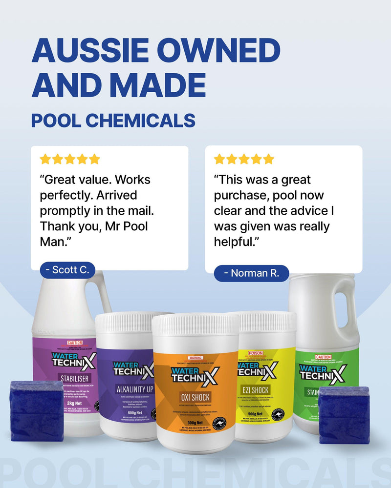 Water TechniX Oxi Shock Chlorine Free 300g - Pool Spa Chemical-Mr Pool Man