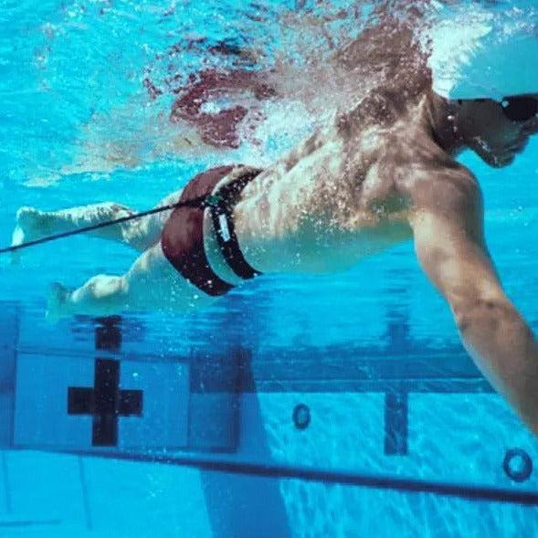 Water TechniX Swim Trainer Pool Fitness Resistance Belt Tether