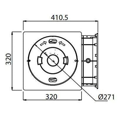 Paramount Skimmer Box SP5000 Extended Throat - Fibreglass Pools Round Lid - Mr Pool Man