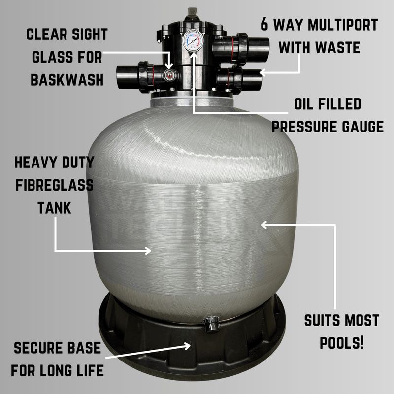Water TechniX Media Filter Aspire 28 inch 50mm - Mr Pool Man