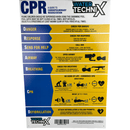 Water TechniX Pool CPR Resuscitation Sign - DRSABC Spa Safety Chart - Mr Pool Man