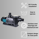 Water TechniX Pump LEO 750W 1.0 HP - Mr Pool Man