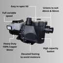 Water TechniX Pump VorteX Variable Speed 1.5HP - Mr Pool Man